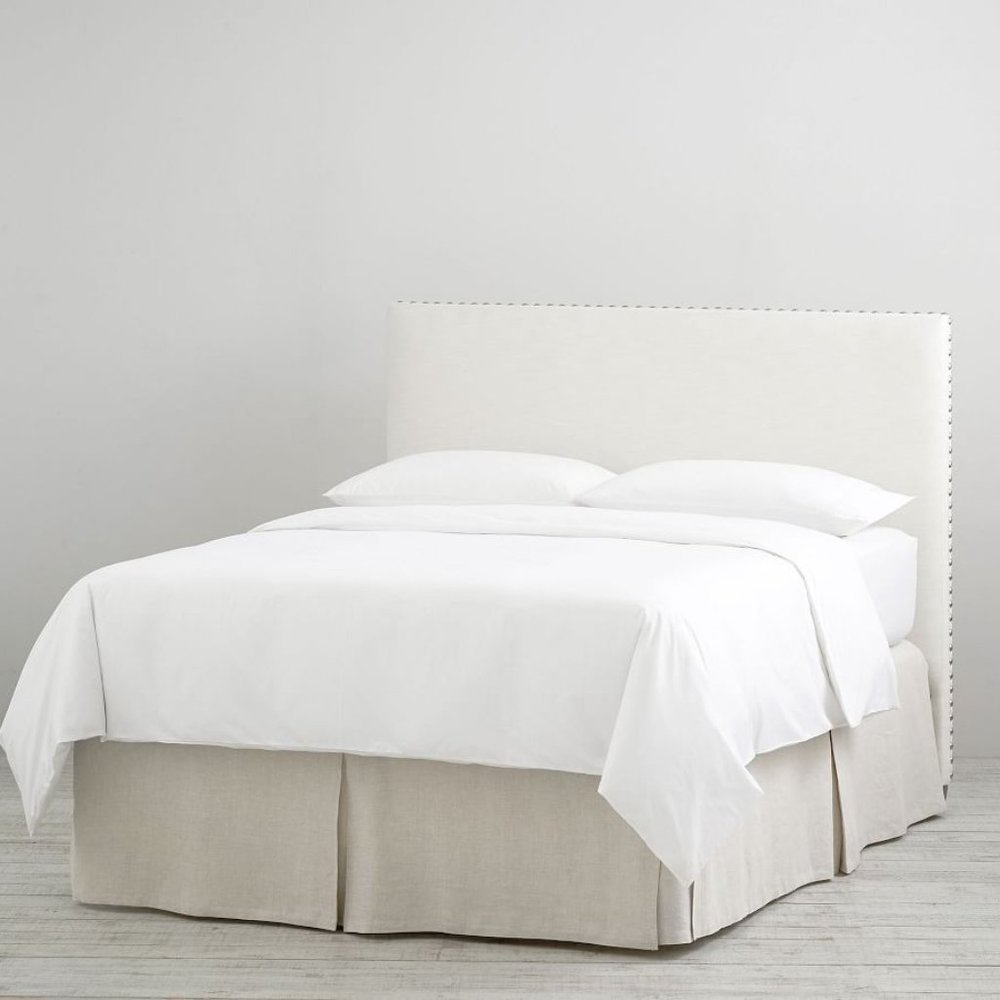 Pottery Barn Belgian Flax Linen Bed Skirt 14”, Queen - Flax